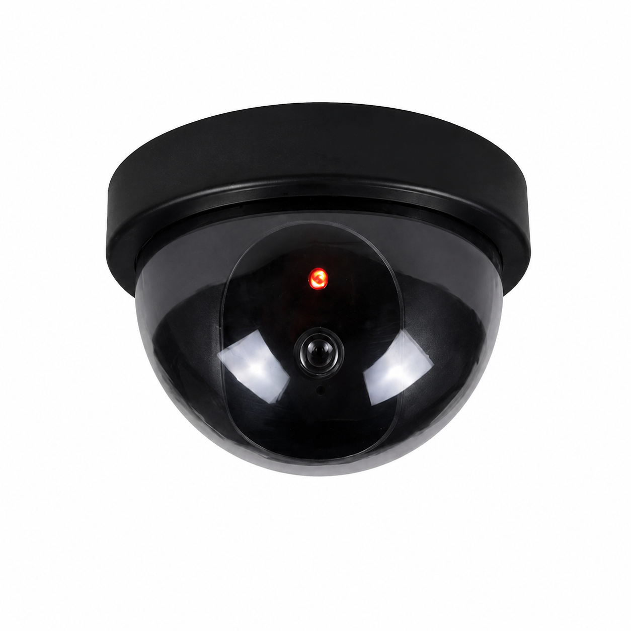 Dummy Dome CCTV Fake Security Camera with Blinking Red LED Light