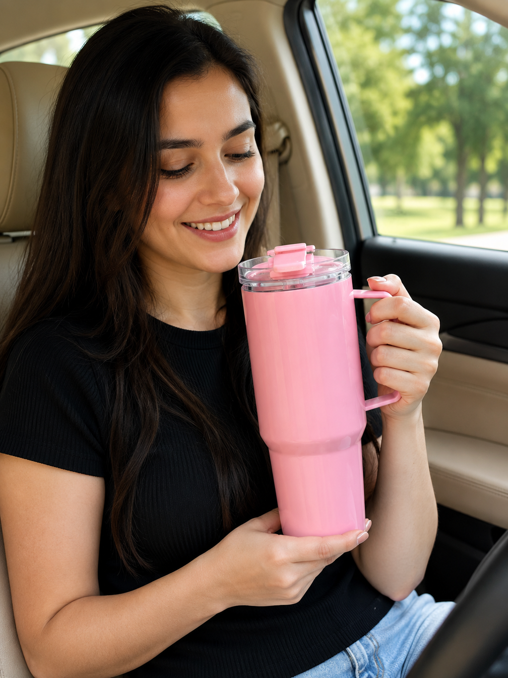 Premium Pink Insulated Travel Tumbler