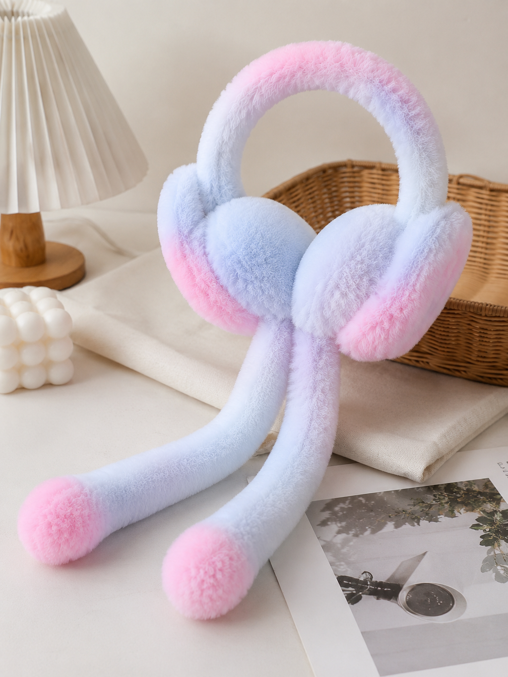 Cute Moving Ears Plush Earmuffs for Kids
