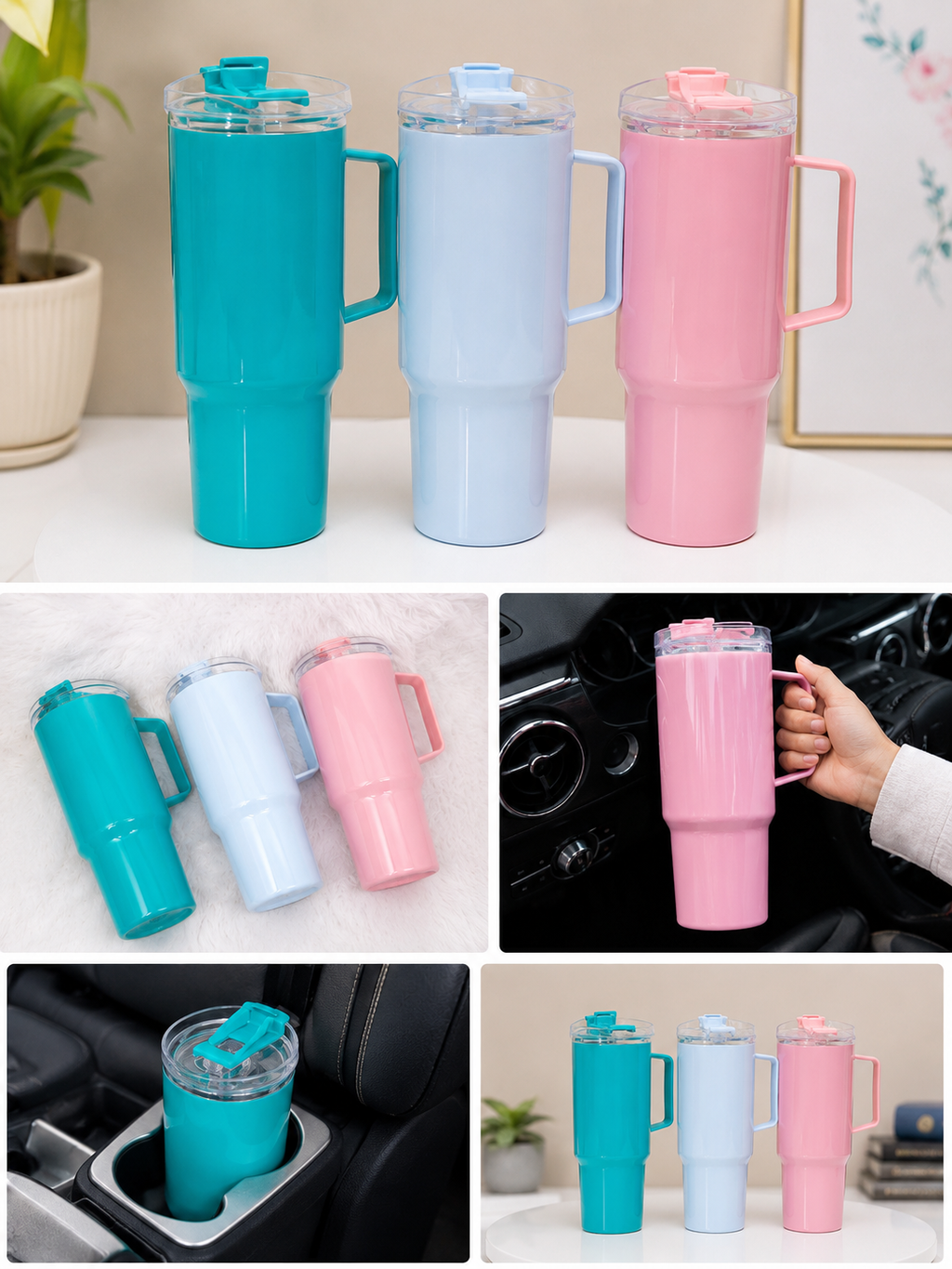 The 1.8-Liter Mammoth Insulated Travel Mug – 1800mL Oversized Sports Tumbler with Grip Handle
